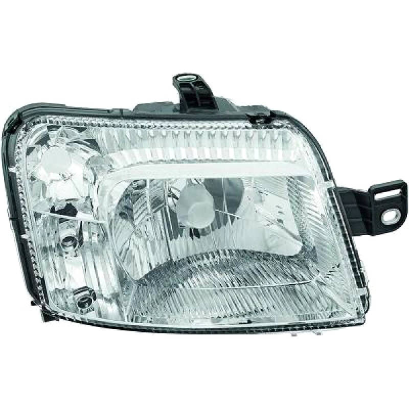 Photos - Car Lights / DRL DIEDERICHS 3434980 Headlights Right, H4, with motor for headlamp levelling, Halogen