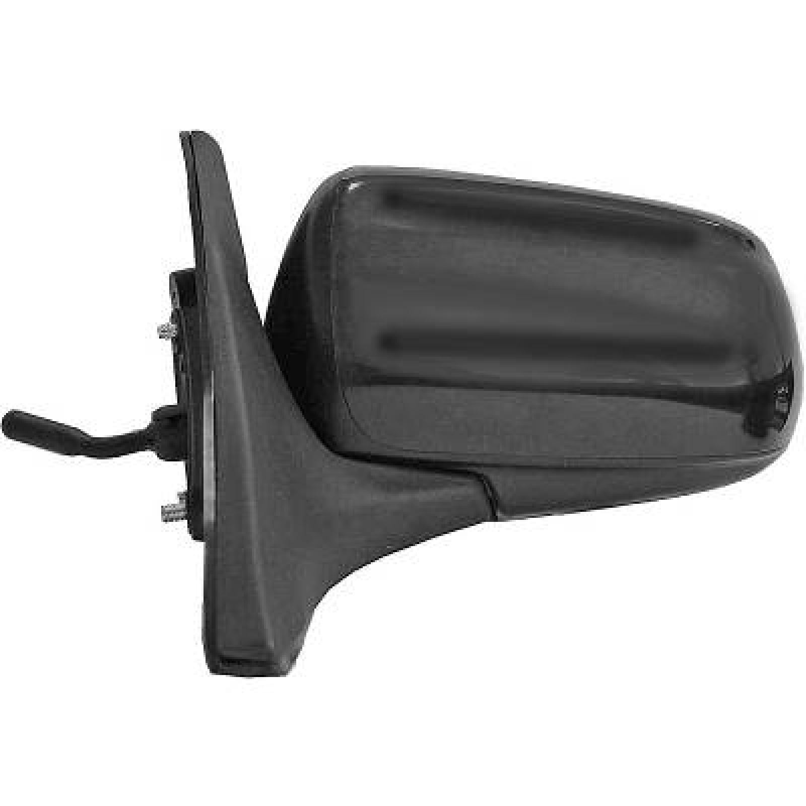 DIEDERICHS 5617025 Specchietti retrovisori Sx, nero, Regolazione:comando cavo flessibile, zigrinato