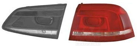 VAN WEZEL 5740936U Rear light Right, with bulb holder, Outer section-image-7131708