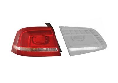 VAN WEZEL 5740921 Rear light Left, with bulb holder, Outer section-image-7138485
