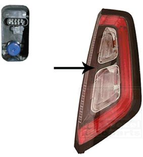 VAN WEZEL 1619924 Rear light Right, with bulb holder-image-7158904