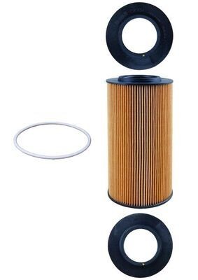 MAHLE OX 434D Oil filter Filter Insert, with gasket/seal-image-7281329