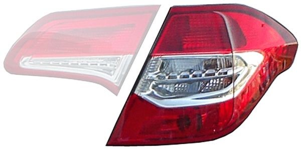 HELLA 2VP 354 988-021 Rear light Right, with bulb holder, Outer section, PY21W, with bulbs-image-7447615