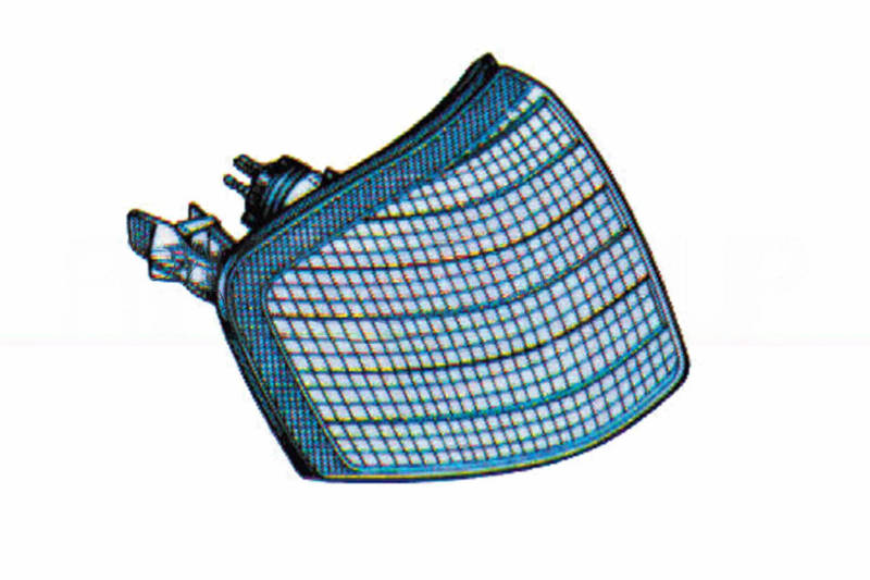 Prasco Gri Fumuriu Me0254023 Lampa Semnalizare Tyc Fata Dreapta, Cu Suport Bulb