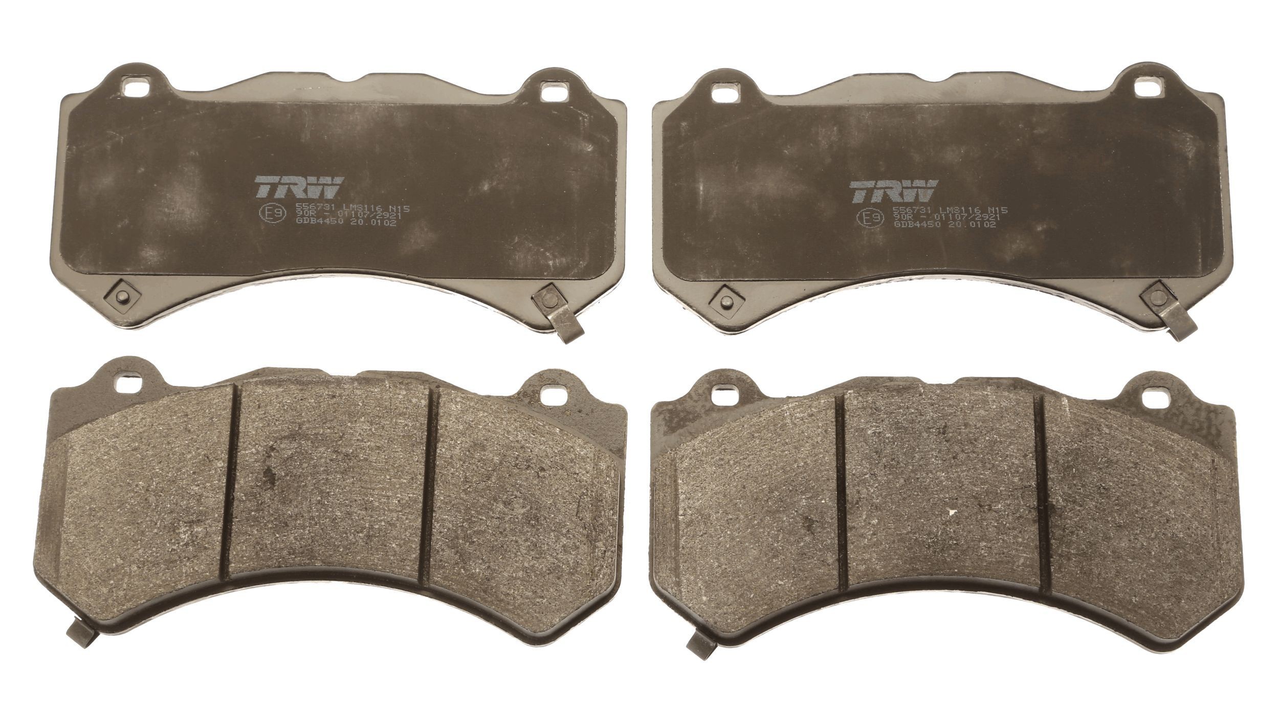 TRW GDB4450 Kit pastiglie freno con segnalatore acustico usura