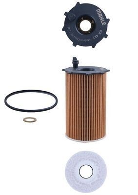 MAHLE OX 417D Oil filter Filter Insert, with gaskets/seals-image-7599780