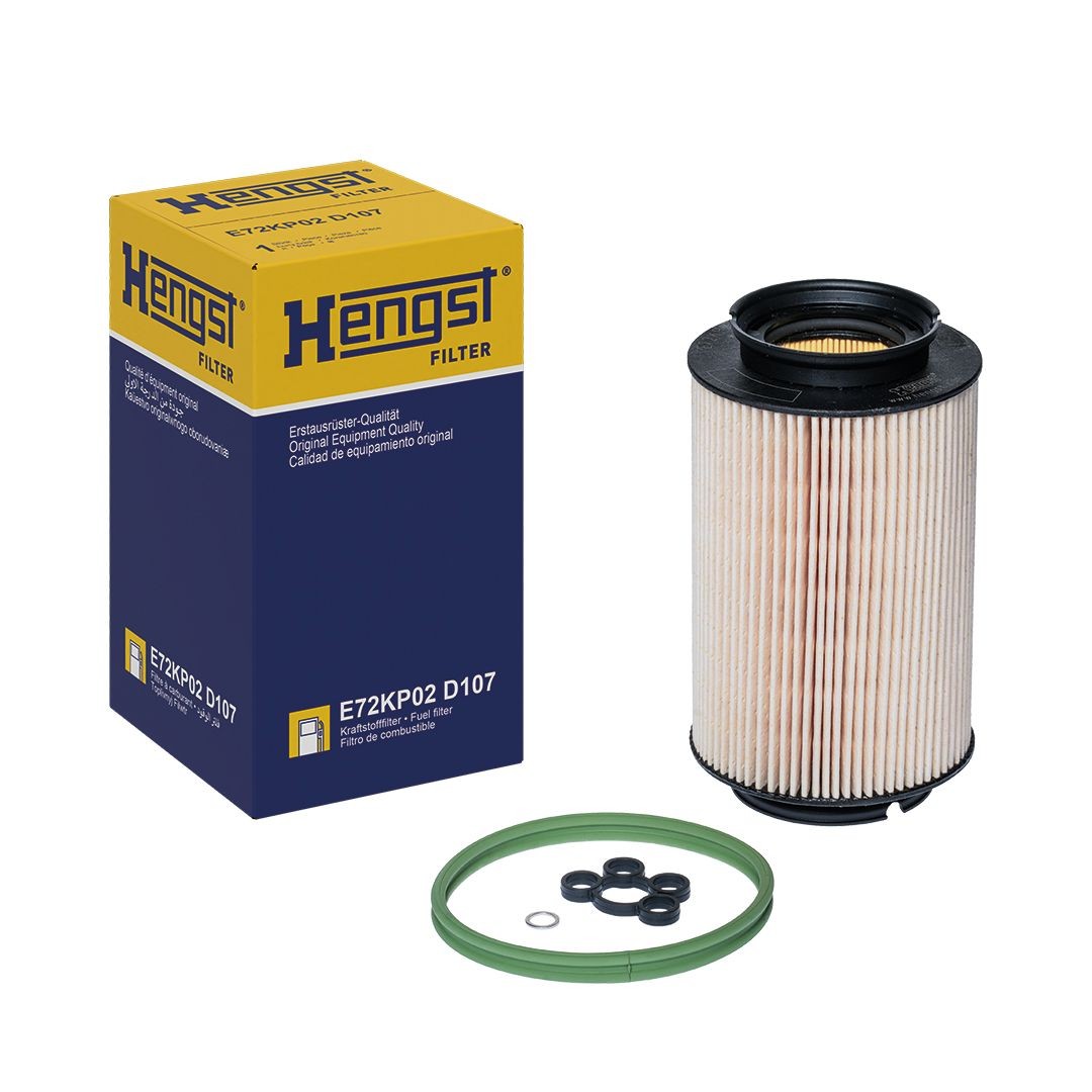 HENGST FILTER E72KP02 D107 Fuel Filter with gaskets/seals-image-7619813