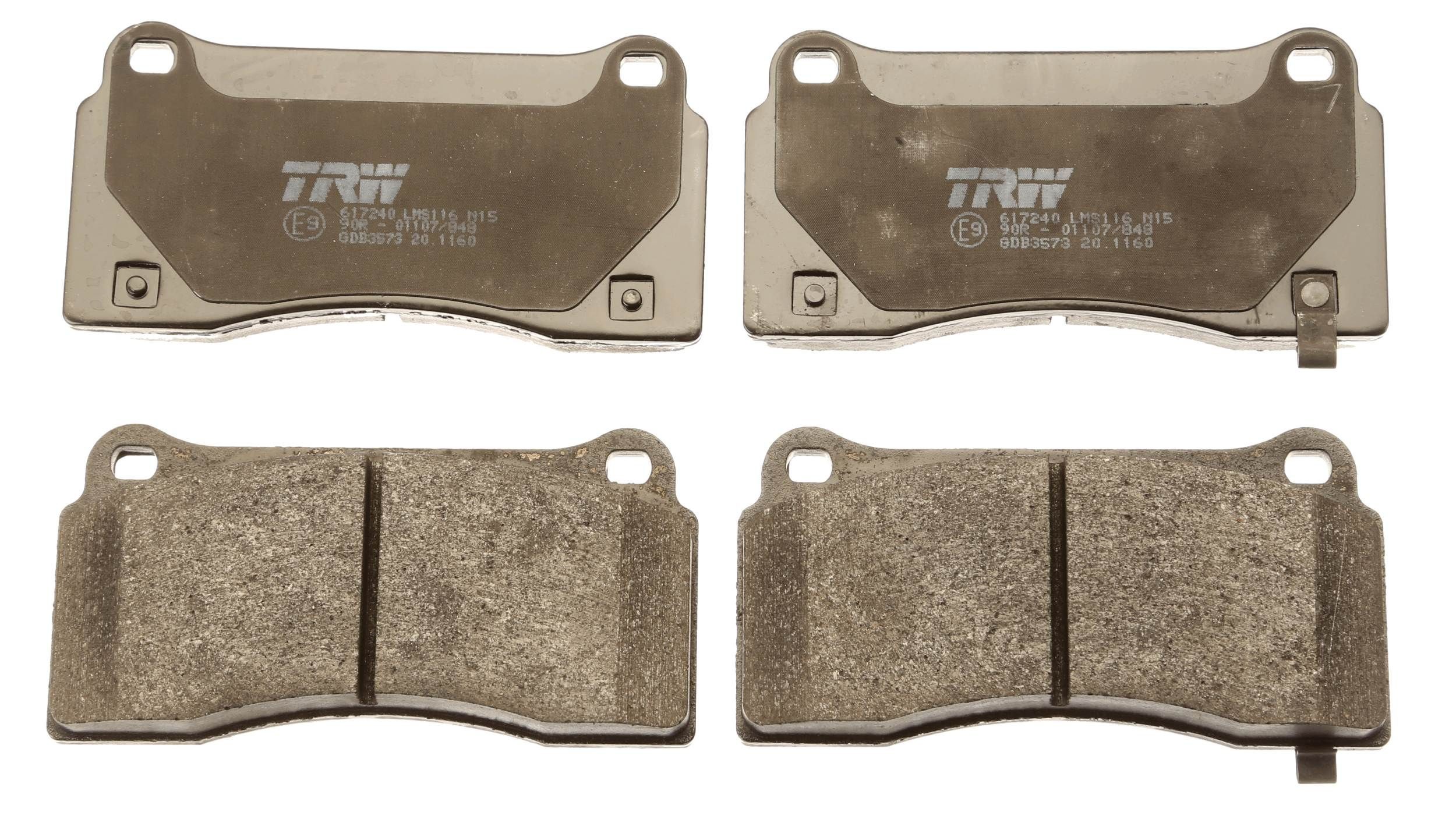 TRW GDB3573 Kit pastiglie freno con segnalatore acustico usura