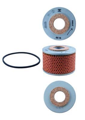 MAHLE OX 16D Oil filter Filter Insert, with gasket/seal-image-7625110