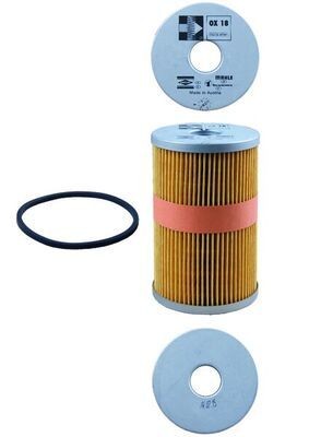 MAHLE OX 18D Oil filter Filter Insert, with gasket/seal-image-7625116