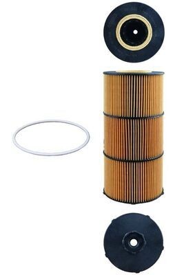 MAHLE OX 832D Oil filter Filter Insert, with gasket/seal-image-7625142