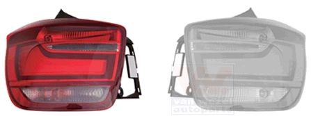 VAN WEZEL 0633933 Rear light Left, without bulb holder, LED-image-7654710
