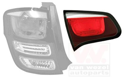 VAN WEZEL 0934923 Rear light Left, Inner Section-image-7654797