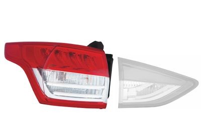 VAN WEZEL 1906925 Rear light Left, with bulb holder, Outer section, LED-image-7654926