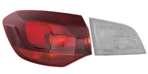 VAN WEZEL 3751935 Rear light Left, without bulb holder, Outer section-image-7655067