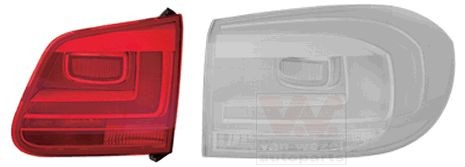 VAN WEZEL 5746934 Rear light Right, without bulb holder, Inner Section-image-7655299