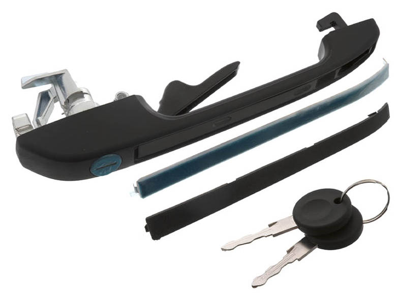 SWAG 30 91 5434 Door Handle black, Right, with two keys-image-7670482