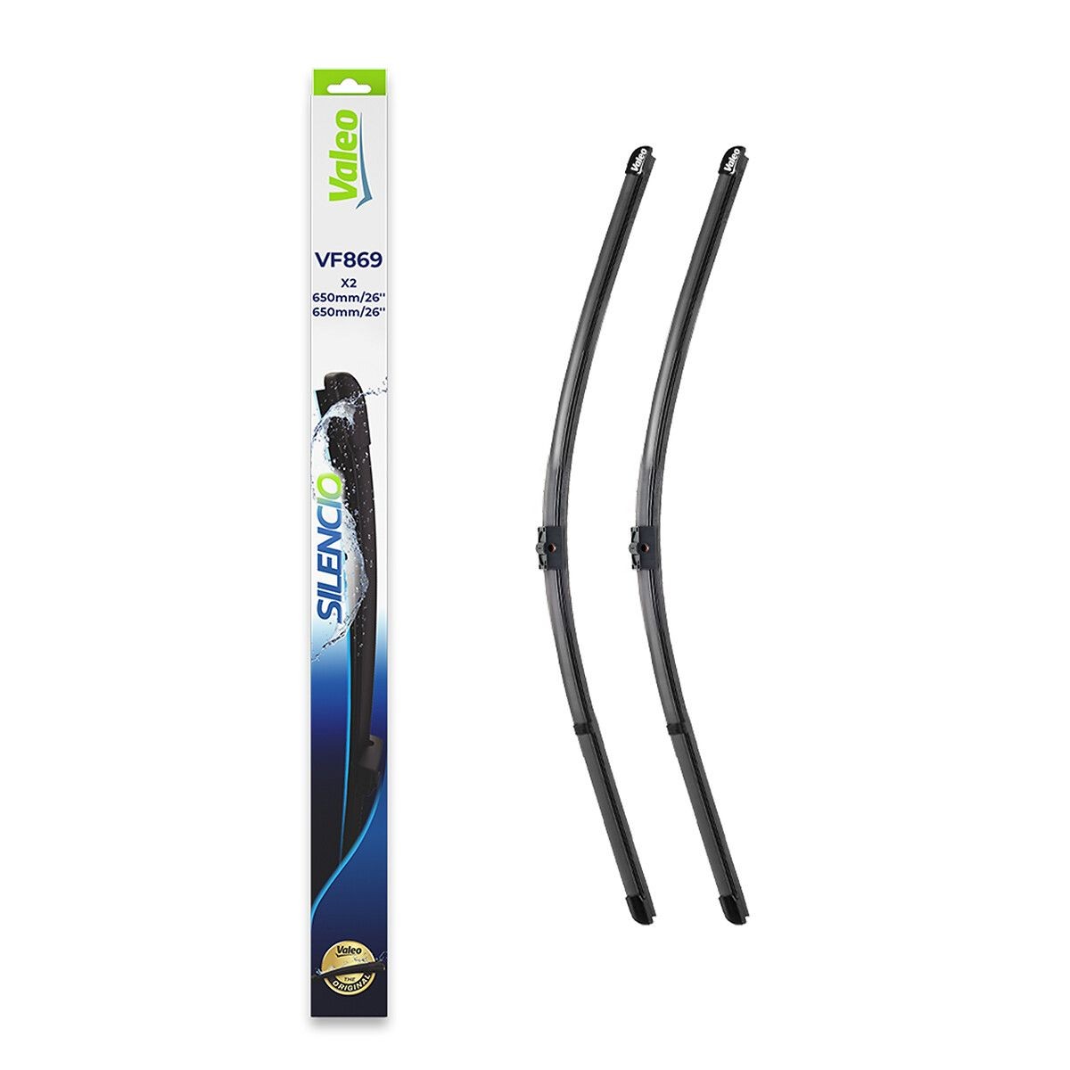 VALEO 577869 Wiper blade Front, 650mm, with pre-mounted adaptor-image-7699251