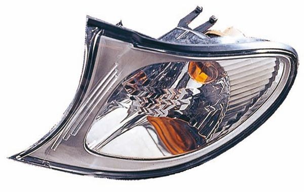 ALKAR 2112839 Blinker vorne rechts, chrom, ohne Lampenträger, weiß, verchromter Rand