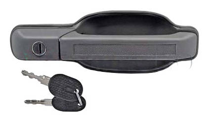 MIRAGLIO 80/347 Door Handle grey, with key, Front and Rear-image-7749923
