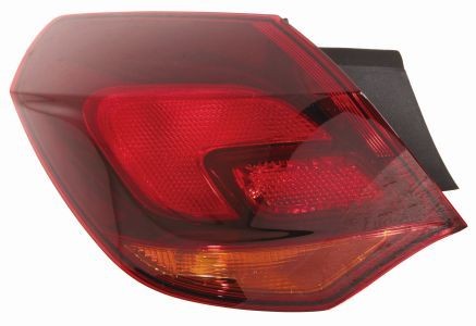 ABAKUS 442-1971L-UE2 Rear light Left, without bulb, Outer section, W16W-image-7762293