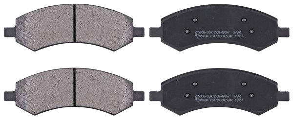 A.B.S. 37861 Jeu de plaquettes de frein sans palpeur d'usure intégré DODGE: Ram 1500 Pick-up, Ram 1500 Extended Cab Pickup