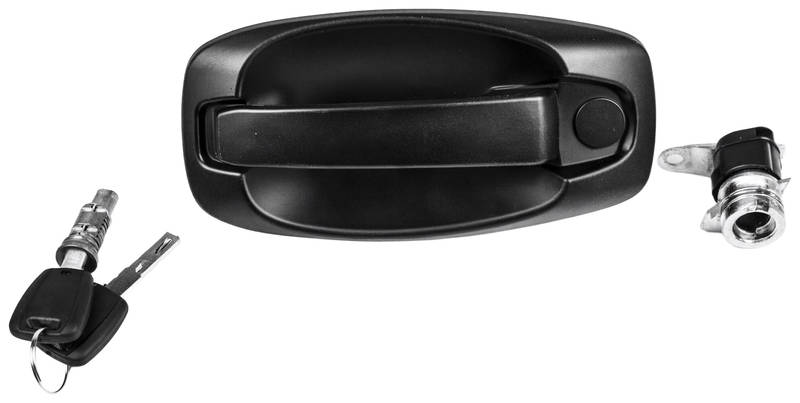PRASCO FT9078042 Maniglia Apriporta anteriore Sx, nero, con chiave