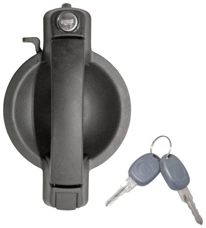 PRASCO FT9088042 Maniglia Apriporta anteriore Sx, nero, con chiave