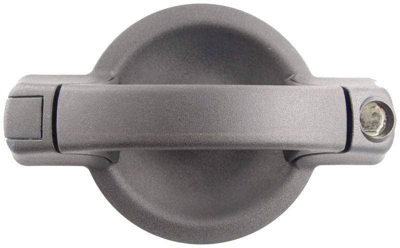 PRASCO FT9088101 Maniglia Apriporta posteriore Dx, nero, con foro per chiave