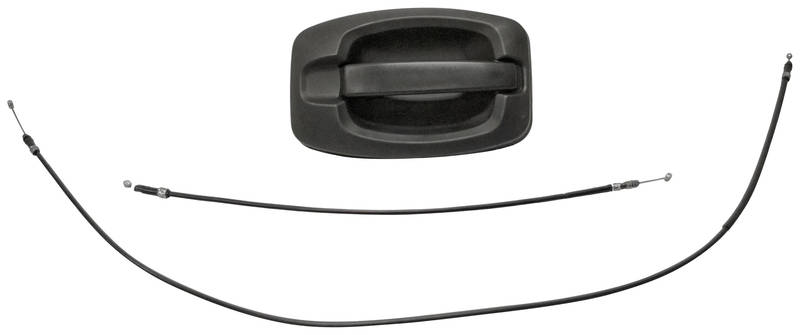 PRASCO FT9308141 Door Handle Right Rear, black, with cable-image-7904717
