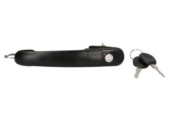 BLIC 6010-01-009401P Door Handle Right Front, with piston clip, black, with key-image-7921043