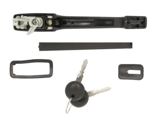 BLIC 6010-01-030401P Door Handle Left Front, with piston clip, chrome/black, with key-image-7921064