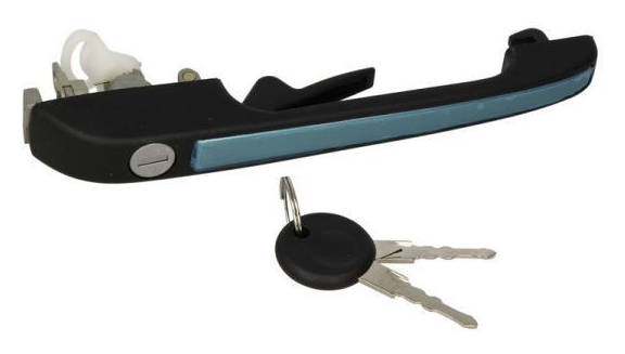 BLIC 6010-25-006401P Door Handle Left Front, with piston clip, black, with key-image-7921464