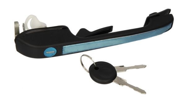 BLIC 6010-25-006402P Door Handle Right Front, with piston clip, black, with key-image-7921465