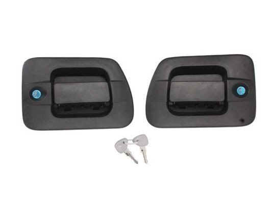 BLIC 6010-30-004407P Door Handle both sides, with piston clip, black, with key-image-7921484