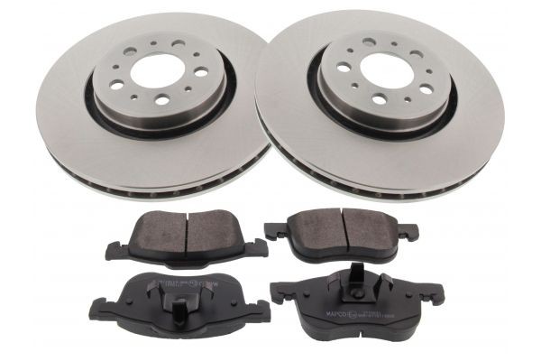 Mapco 47953 Bremsscheiben Und -beläge Vorderachse, Bremsscheibenart, Belüftet, Mit Anti-Quietsch-Blech