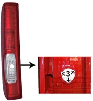 VAN WEZEL 4395933 Rear light Left, without bulb holder-image-7936942