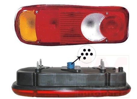 VAN WEZEL 1651935 Rear light Left, with bulb holder-image-7936944