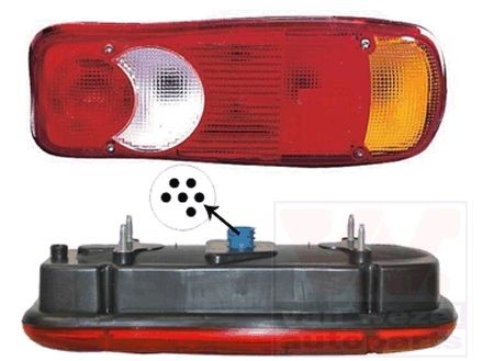 VAN WEZEL 1651936 Rear light Right, with bulb holder-image-7936945