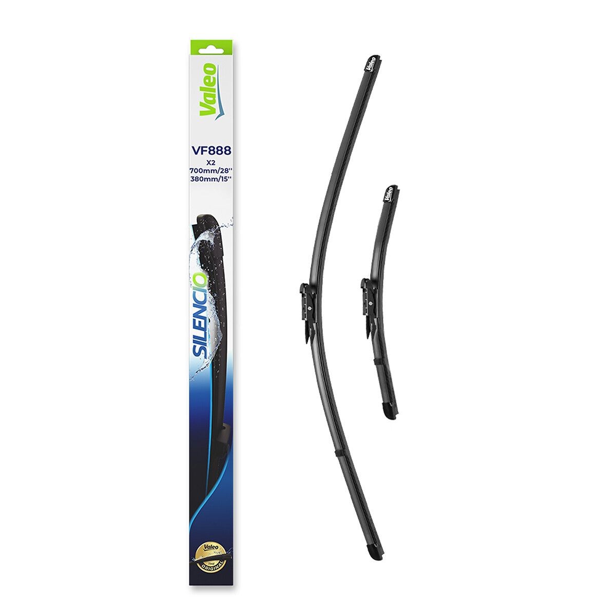 VALEO 577888 Wiper blade Front, 380mm, with pre-mounted adaptor-image-7950432