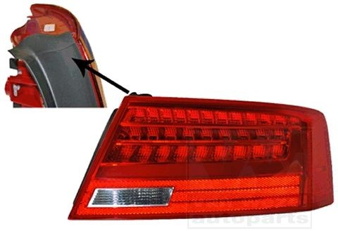 VAN WEZEL 0383926 Rear light Right, with bulb holder, Outer section, LED-image-7997783
