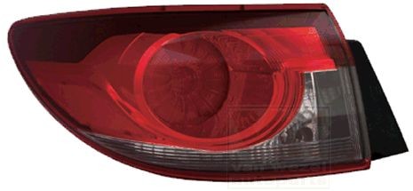 VAN WEZEL 2766931 Rear light Left, without bulb holder, Outer section-image-7997924