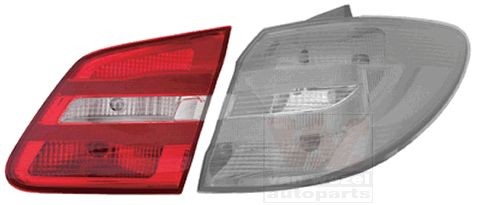 VAN WEZEL 3054924U Rear light Right, with bulb holder, Inner Section-image-7997968
