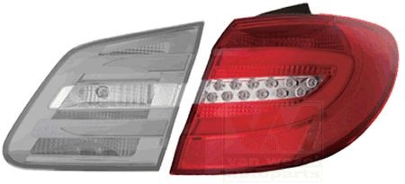 VAN WEZEL 3054926U Rear light Right, with bulb holder, Outer section-image-7997970