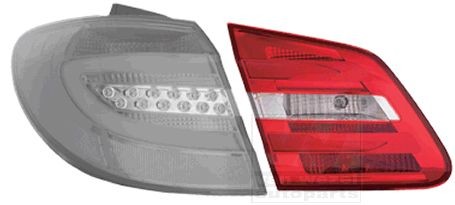 VAN WEZEL 3054927U Rear light Left, with bulb holder, Inner Section-image-7997971
