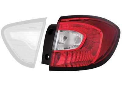 VAN WEZEL 4386922 Rear light Right, with bulb holder, Outer section-image-7998084