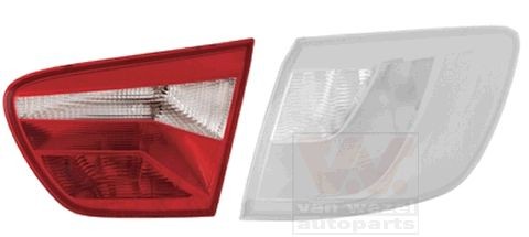 VAN WEZEL 4923924 Rear light Right, with bulb holder, Inner Section-image-7998103