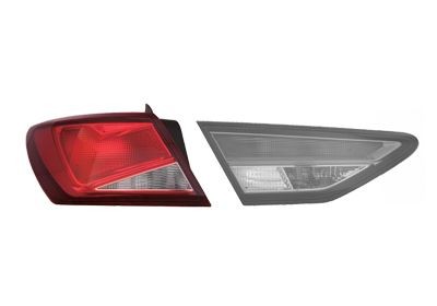 VAN WEZEL 4946921 Rear light Left, with bulb holder, Outer section-image-7998108
