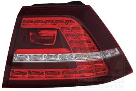 VAN WEZEL 5766926 Rear light Right, with bulb holder, Outer section-image-7998169
