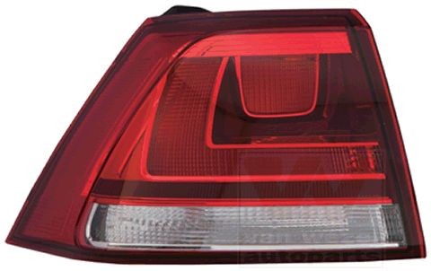 VAN WEZEL 5766935 Rear light Left, without bulb holder, Outer section-image-7998172